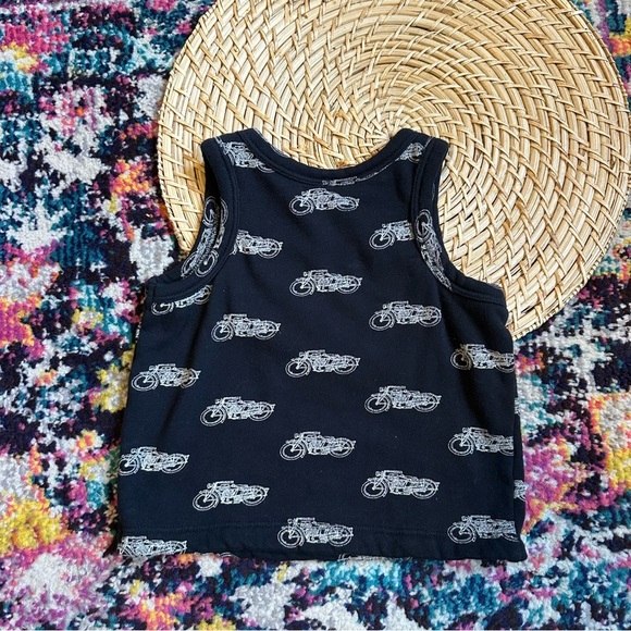 Kate Quinn Organic Cotton Vintage Motorcycles Tank Top 18-24 Months - Picture 3 of 3